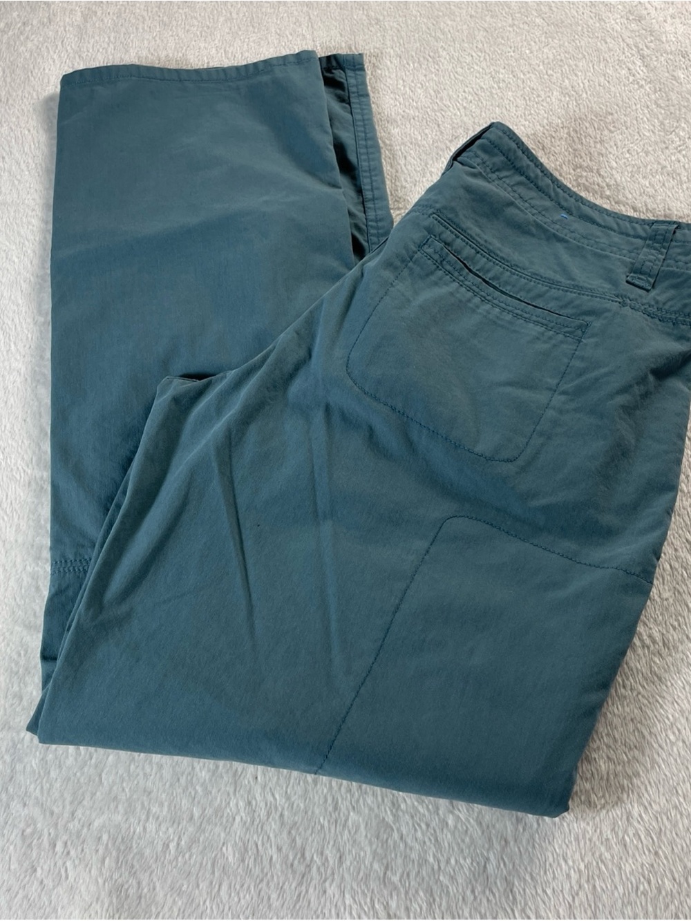 Womens Kuhl Legendary Pant Teal Lightweight Adjustable Waist Pants Size 6 Short